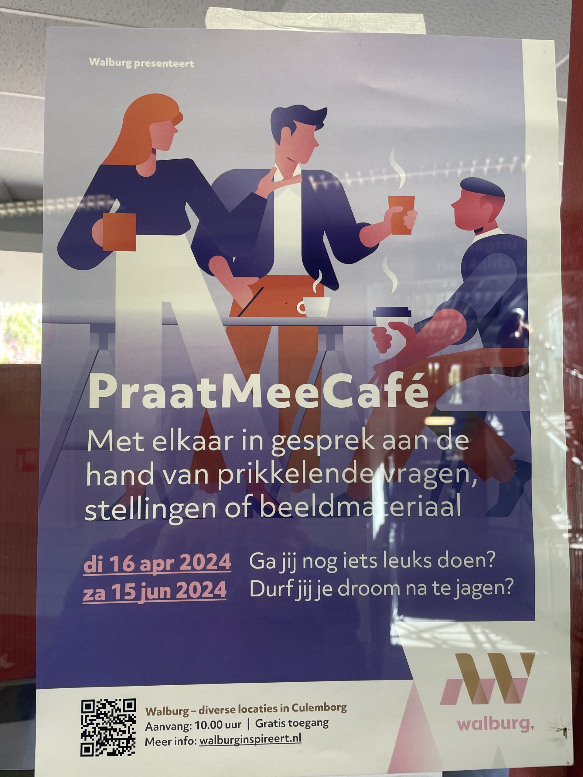 PRAATMEE-CAFE DINSDAG 16 april 10 uur