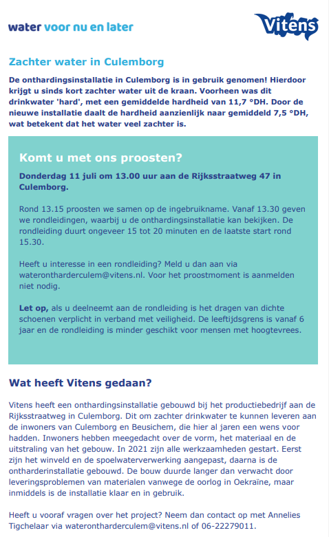 Proosten op zacht water